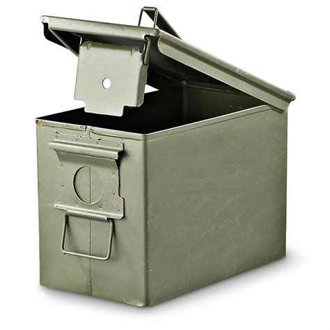 metal ammo box military surplus|used 50 cal ammo cans for sale.